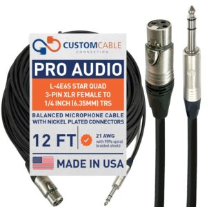 Canare L-4E6S Star Quad XLR Microphone Cable (25 ft)