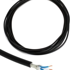Canare L-4E6S Star Quad Microphone Cable, Black Bulk (30 ft)
